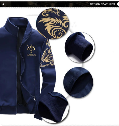 FGKKS 2023 Fashion Sports Men Sets Printed Hoodies Sweatshirt+Sweatpants Suit Mens 2 Pieces Sets Slim Tracksuit Male.