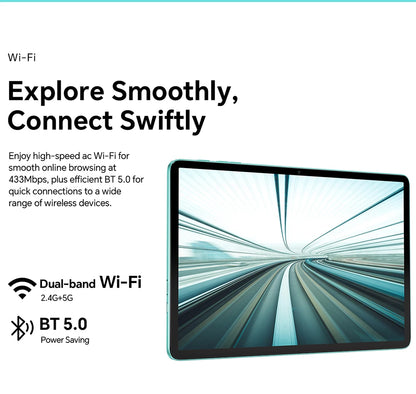 Odea A10 Tablet 10.1" IPS Android 14 T606 Octa-core Max 12GB(4GB+8GB) RAM 128GB ROM Type-C Widevine L1 Earphone Jack Face Unlock.
