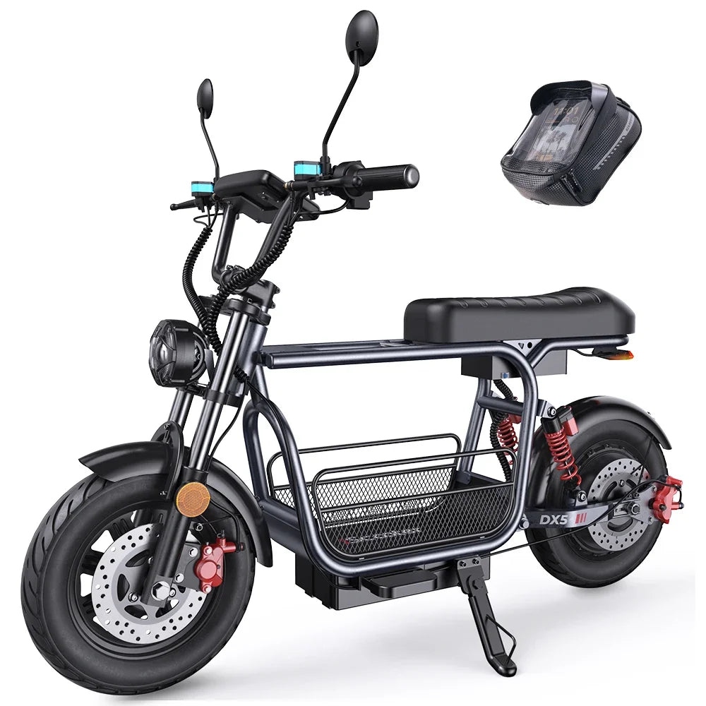 Iscooter DX5 Adult Electric Scooter 1500W 48V 15.6Ah Battery E Scooter 15 Inch Vacuum Inflatable Tires City Electric Scooter.