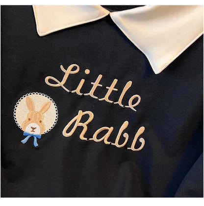 175kg plus size Damen büste Herbst lose Revers Sweatshirt Langarm lässig Top schwarz Aprikose 6xl 7xl 8xl 9xl 10xl 11xl