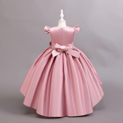 Performance Formelles Partykleid für Mädchen, Kinderkleidung, Paillettenkleider, aktive Kleider für Mädchen, Kinderkleidung, Schwarz, 3 bis 10 Jahre.