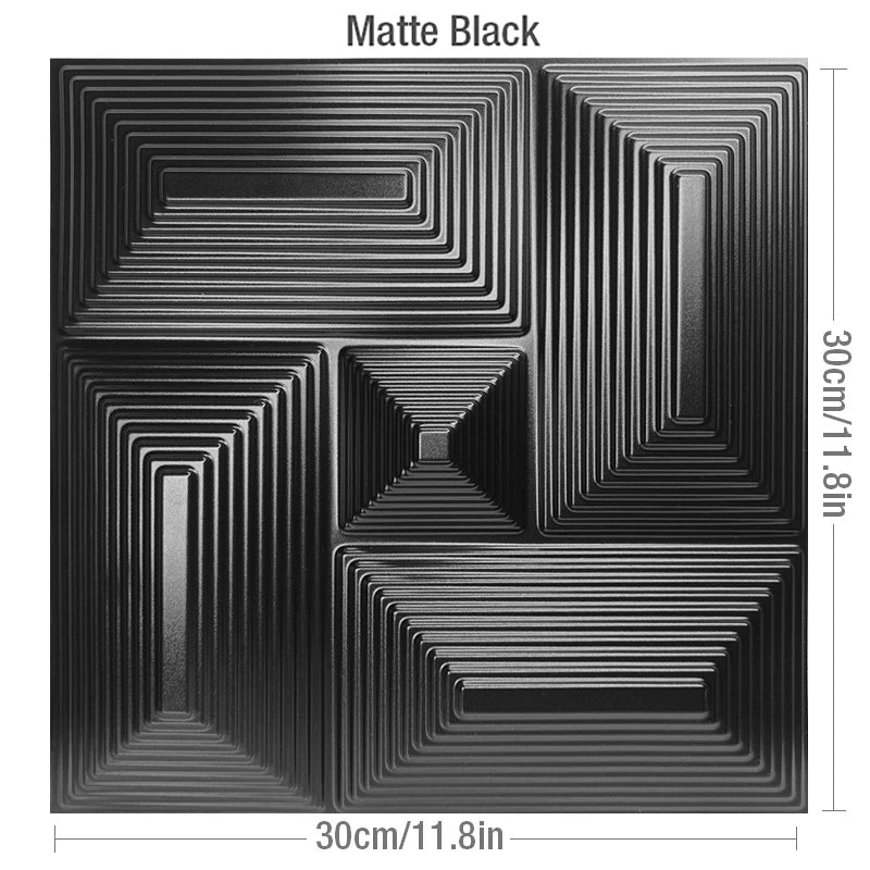 12 Pcs  3D Wall Panel 30x30cm Indoor Wall Decoration Bedroom Living Room background Hotel Office Mural Wall Panel DIY Home Decor