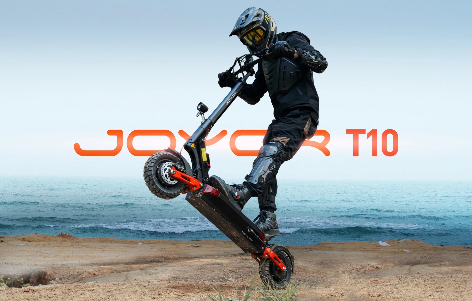 JOYOR T10 Adult Off-Road Electric Scooter 1000W*2 Motor 60V18AH Battery Escooter 10" Off-Road Tire Foldable E-Scooter.