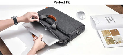 Laptop Computer Shoulder Bag Handbag Waterproof Briefcase Man Women 13 14 15.6 16 17 inch Bags for Macbook Air Samsung Accessory.