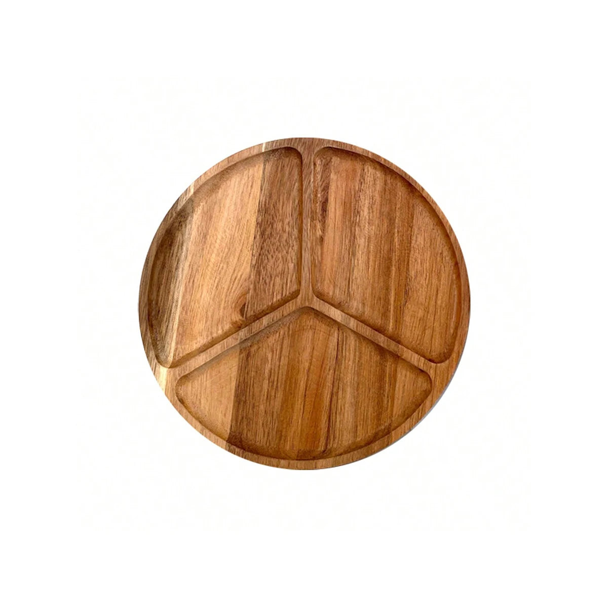 Leeseph Acacia Wood Serving Plate, Food Tray Nut Candy Bowl Fruit Storage Bread Plate Snack Tray or Home Office Decor Tray.