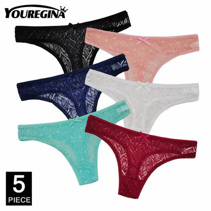 Ladies Cotton Thongs Panties Women Culottes Sexy G Strings Female Underwear Lingerie Comfort Soft Low Rise Tangas 5 pcs/lot.