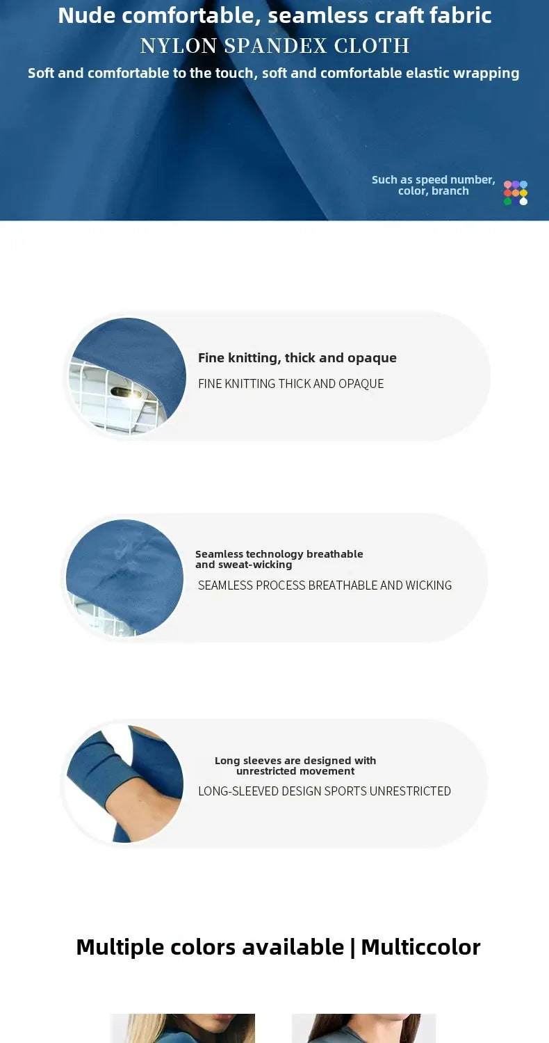 Seamless Long Sleeve Sports T-Shirt Slimming Outerwear For Fitness Running Yoga Summer Wear High Quality Top For Men And Women.