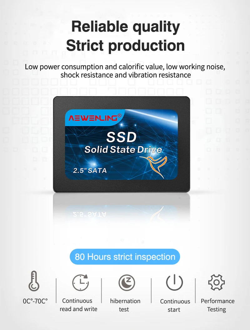 SSD Hard drive disk 128GB 256GB 512GB 2TB 64GB 1TB 32GB solid state drive disk for laptop desktop 4TB computer HDD high speed.