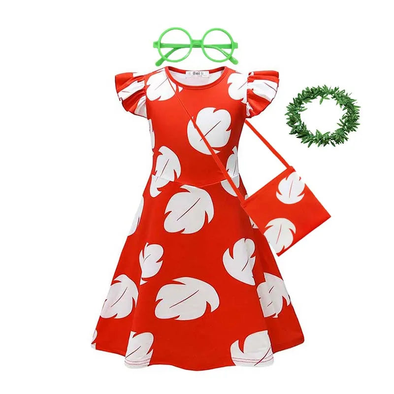 Baby Disney Film Stich Rolle Spielen Kostüm Sets Cartoon Niedliche Prinzessin Kleid Bühne Leistung Halloween Karneval Kinder Kleid