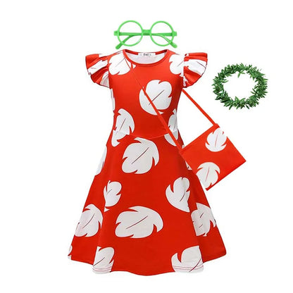 Baby Disney Film Stich Rolle Spielen Kostüm Sets Cartoon Niedliche Prinzessin Kleid Bühne Leistung Halloween Karneval Kinder Kleid