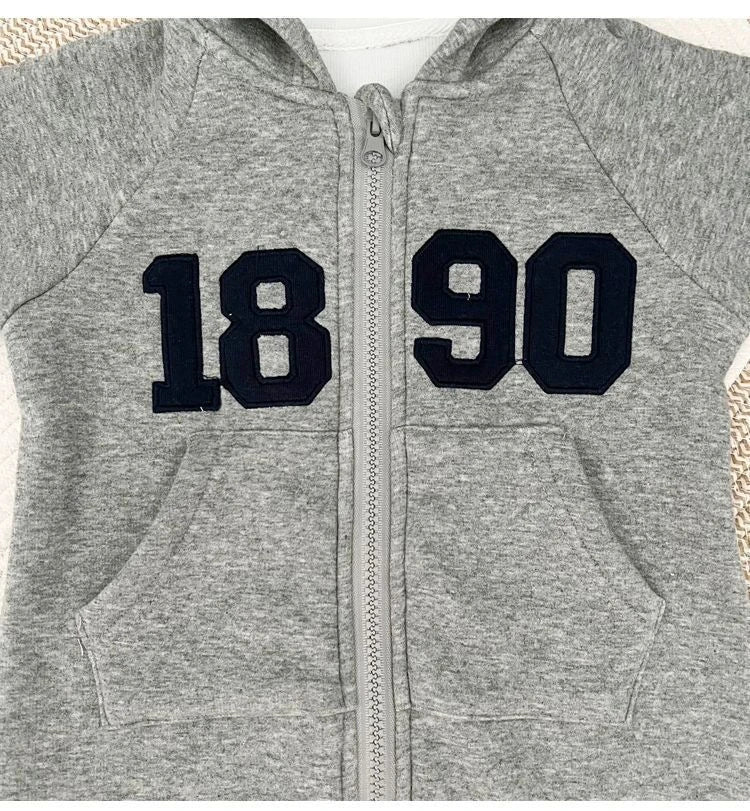 2024 herbst Baby Jungen Casual Print One Piece Langarm Strampler Infant Kleinkind Sport Overall.