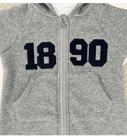 2024 herbst Baby Jungen Casual Print One Piece Langarm Strampler Infant Kleinkind Sport Overall.