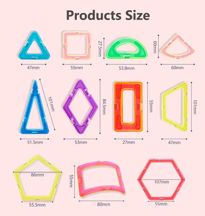 30-168pcs Magnetic Blocks Magnetic Designer Construction Set Educational Building Blocks Magnet Toys for Children Gifts.