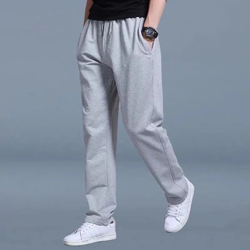 New Korean Straight tube Men Casual Sports Pants Running Workout Jogging Long Pants Gym Sport Trousers for Men Jogger Sweatpants.