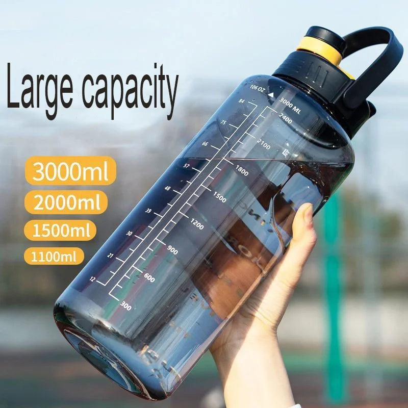 Super-large Capacity Water Cup  Student Outdoor Sports and Fitness  Shock-resistant and High-temperature Resistant Water Bottle.