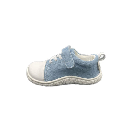 Tipsietoes New 2025 Genuine Leather Shoe For Girls And Boys Kids Barefoot Sneaker Light Weight Minimalist Elastic Double Strape.