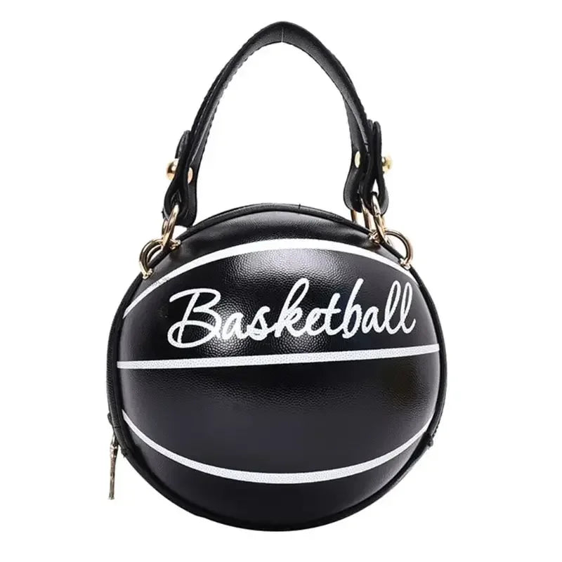 PU Basketball Women's Bag New Network Red Football Bag Personalized Fun Pink Basketball Bag Ins Versatile Chain Shoulder Bag.