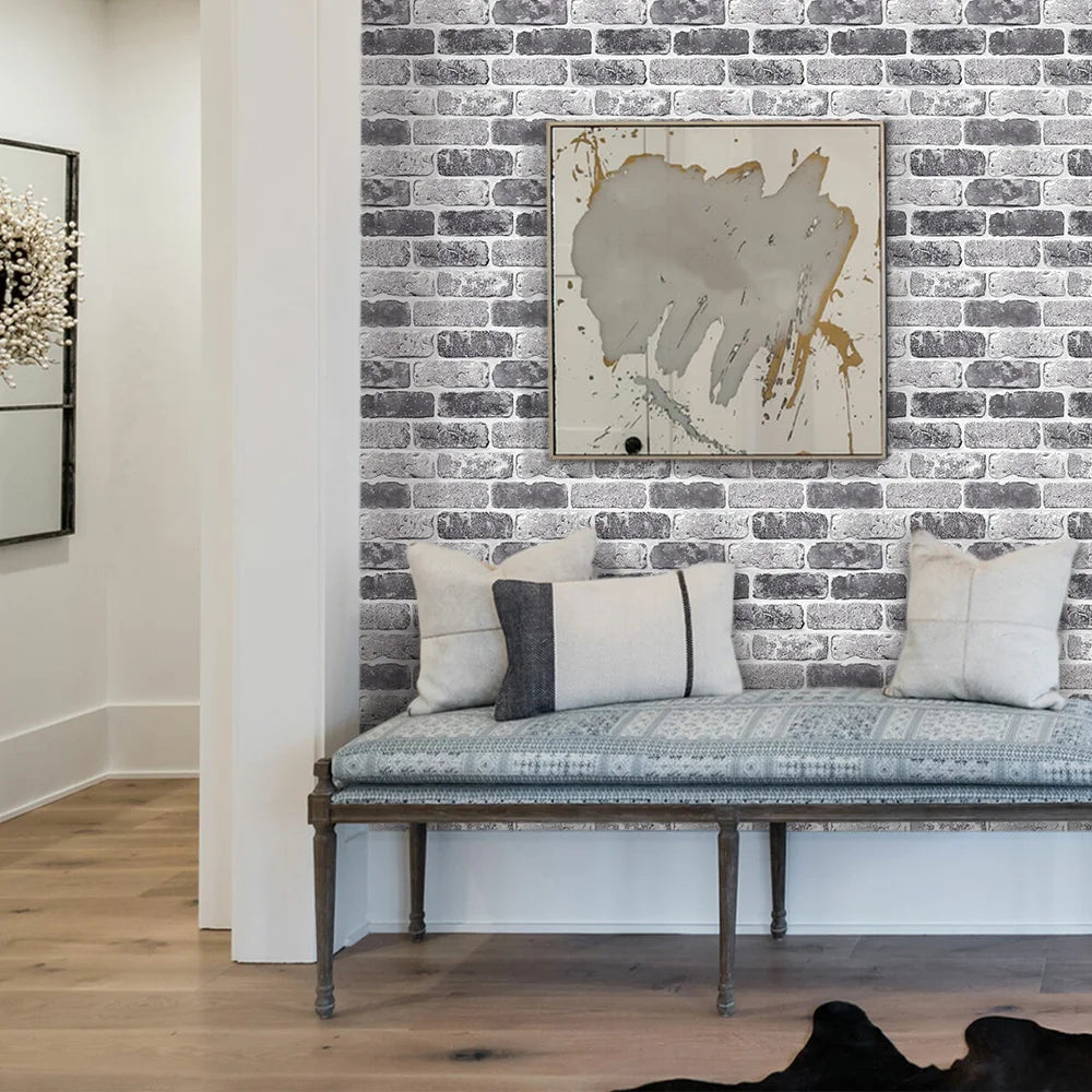 10 Pcs 3D Wall Panels Peel and Stick, 3D Brick Wall Stickers, Adhesive Tile Backsplash Kitchen, Bathroom Decoration