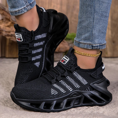 YRZL Unisex Running Shoes Men Women Lightweight Mesh Breathable Comfortable Flat Soft Tennis Shoes Summer Lace-up Sneakers Man