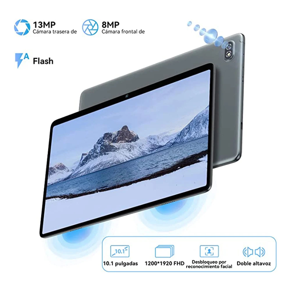 Blackview Tab 7 Pro Tablet Android 12 10.1Inch Touch Dual 4G LTE+5G WiFi 10GB+128GB 13MP+8MP 1920*1200 6580mAh Octa-Core.