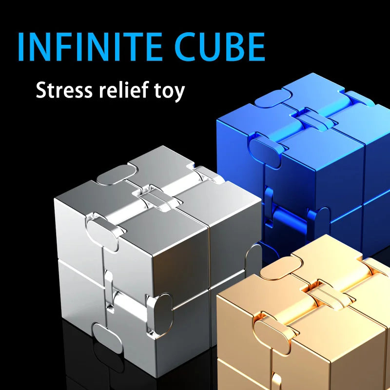 Magic Cube Stress Relief Toy Infinity Cube Portable Educational Toys Decompress Relax Toys for Children Adults Christmas Gift.