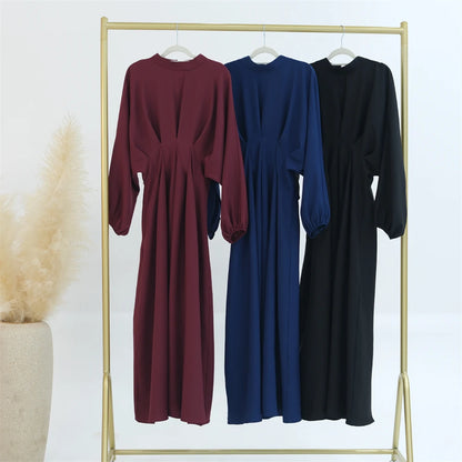 Ramadan Linen Abaya Dubai Turkey Islam Muslim Modest Dress Kaftan Prayer Clothes For Women Kebaya Robe Arabe Femme Musulmane