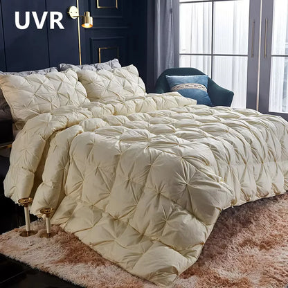 UVR 95% White Goose Down Comforter Down Comforter 5 Star Hotel Winter Down Comforter Full Cotton Comforter Double Bed Full Size.