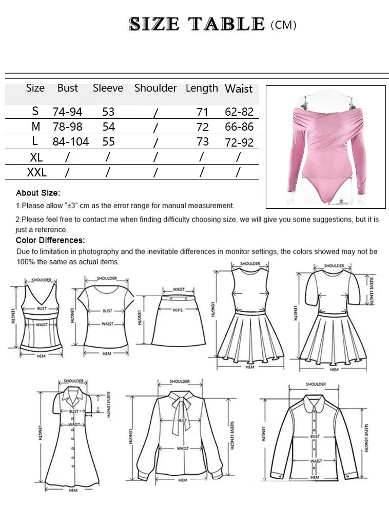 New Solid Sexy Off Shoulder Bodysuits Women Fashion Crossed Folds Skinny Rompers Long Sleeve Fashion Streetwear Autumn Bodysuits.