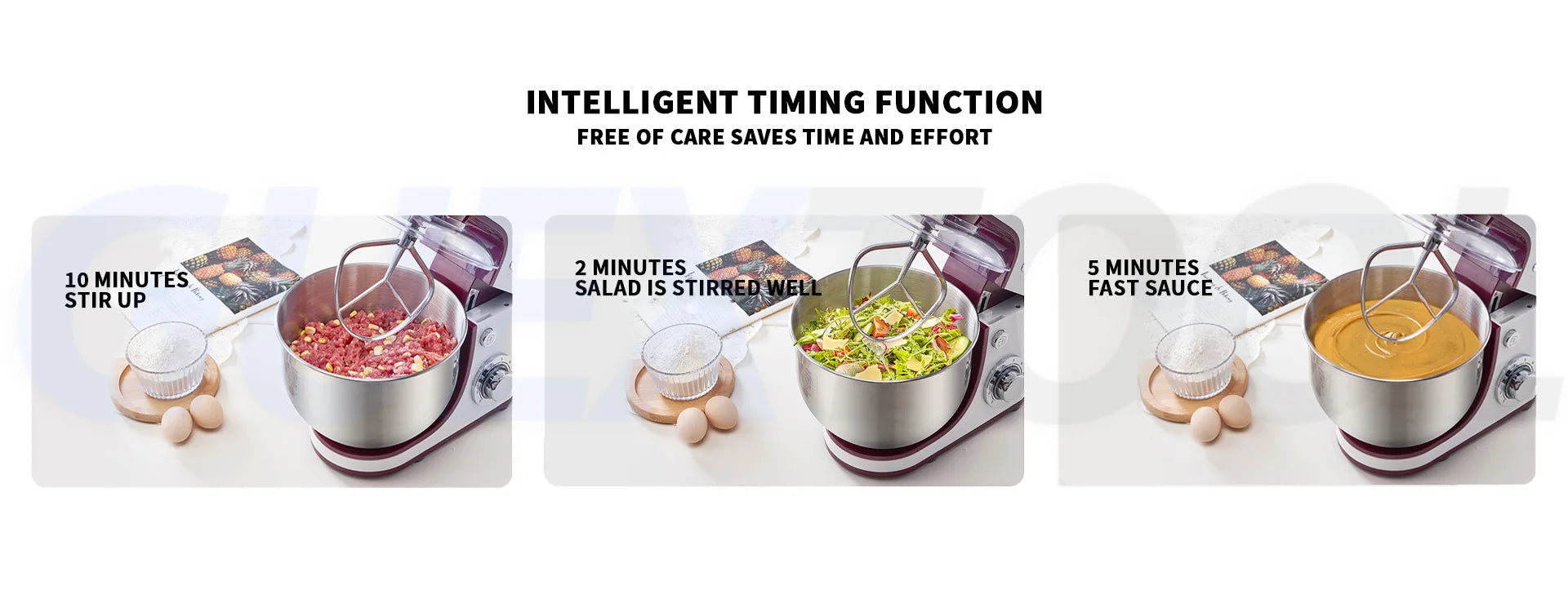 10L Stand Mixer Electric Kitchen Mixer Food Processor Dough Kneading Machine Kneader Kitchen Appliances Stir Fried chef's Machin.