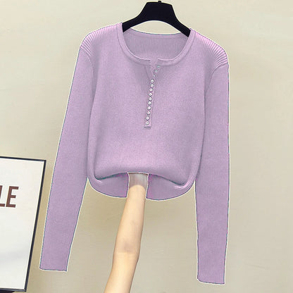 2026 gestrickte Frauen Pullover Taste V-ausschnitt Pullover Herbst Grundlegende Pullover für Weibliche Pullover Schlank Solide Bold Streifen Tops