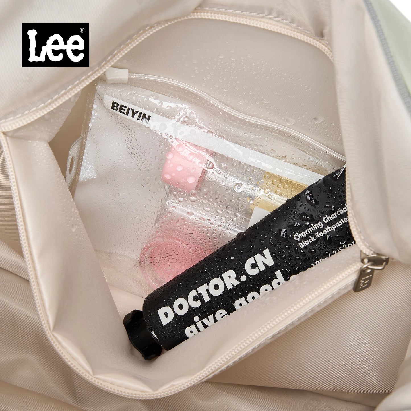 LEE Expandable Large Capacity Luggage Travel Handbag Women Sports Fitness Gym Yoga Bag Waterproof Dry Wet Pocket Duffel Bag.