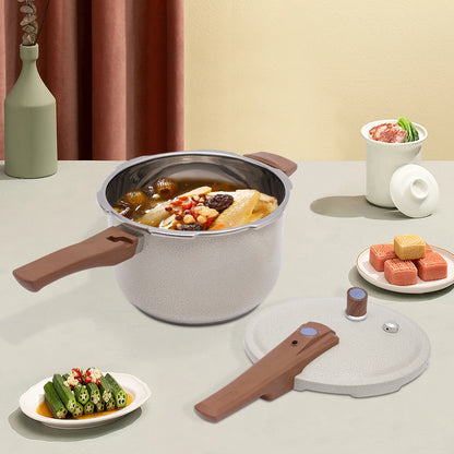 7L 24cm 80kPa Stainless Steel Pressure Cooker Beige Pressure Cooker For Cooking Kitchen Pot For Homes Fast Restaurants Hotels