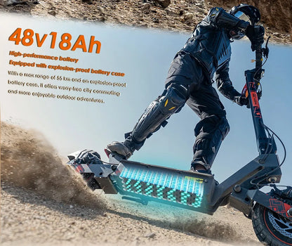 KuKirin G2 Ultra Folding Electric Scooter 800W * 2 Motor 48V 18Ah Battery 10 inch Tires 50 km/h Max Speed 55km Max Range IPX4.