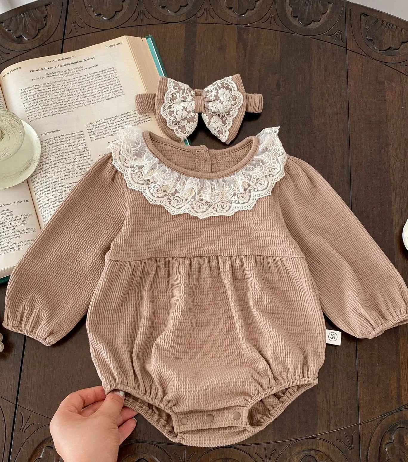 2PCS MILANCEL Frühling Baby Kleidung Spitze Kragen Säuglings Body Ein Stück Kleinkind Niedliche Prinzessin Outfit Kleidung für Neugeborene