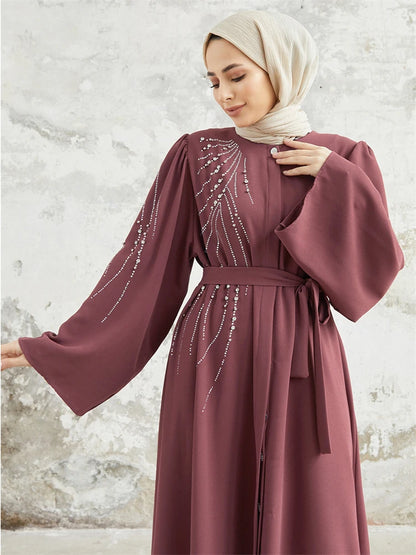 Ramadan Eid Dubai Elegant Abaya Kebaya Islam Muslim Kaftan Modest Dress For Women Robe Musulmane Caftan Marocain Femme Vestidos.