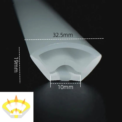 360° Glowing Round LED Neon Tube Rope Lamp Flexible Silicone Diffuser Channel WS2811 WS2812B Soft IP65 Outdoor Tape Strip Lights