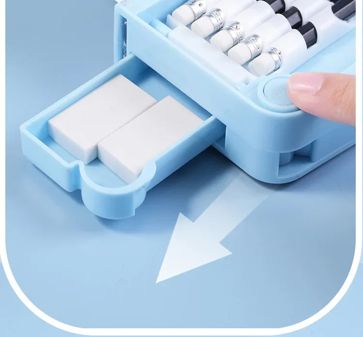 Astronaut multifunktion ale Büro Briefpapier Box Grundschule Schüler große Kapazität Feder mäppchen Cartoon Geschenk 6-teiliges Set.