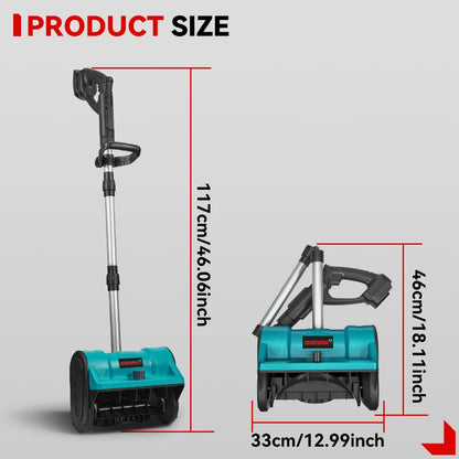 ONEVAN 3000 W Bürstenlosen Elektrischen Schneepflug Cordless Handheld Hof Straße Reinigung Schnee Power Werkzeuge Für Makita 18 V Batterie pin