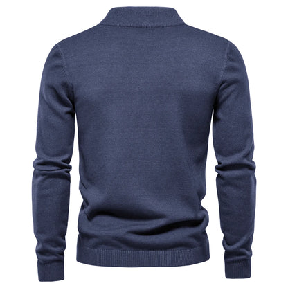 New Winter Turtleneck Thick Mens Sweaters Casual Turtle Neck Solid Color Quality Warm Slim Turtleneck Sweaters Pullover Men