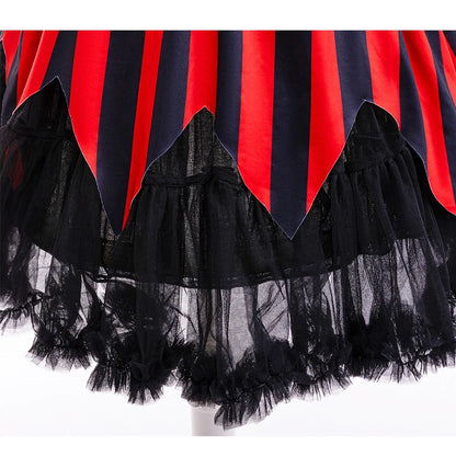 Halloween Mädchen Piraten Kleid Cosplay Karneval Party Piraten Rollenspiel Anzug Mit Kopftuch Kinder Bühne Leistung Kleidung.