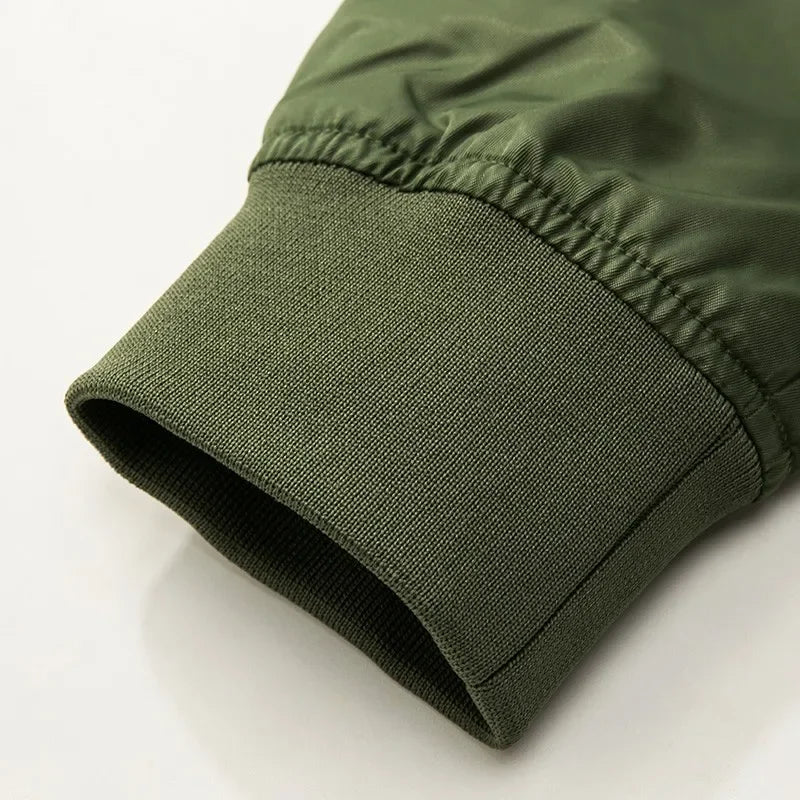 2023 New MA1 Pilot Bomb Jacket Men's Autumn and Winter Thickened Baseball Suit Casual Coat Men's Military Windproof Jacket Men's