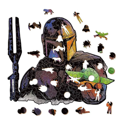 Movie Characters Wooden Puzzle Film Star Wood Jigsaws 2D Magic School Badge Character Jigsaw Toys for Kids.