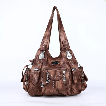 Angel kiss Bag Women Fashion Handbags PU Leather Shoulder Bags Female Satchel Big-capacity Shoulder Purse Bag bolsa feminina.