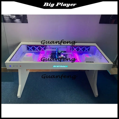 Computergehäuse für große Spieler, All-in-One-Tisch, hochwertiger Desktop, vollständig transparent, großes Gehäuse, cooler wassergekühlter Sci-Fi-Spieltisch