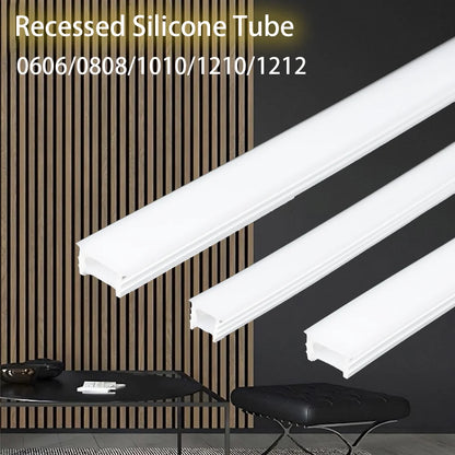1M-15M LED Neon Silicone Tube Rope Waterproof Flexible Neon Tape Cabinet Closet Silica Gel Ribbon Strip Light Channel Diffuser.