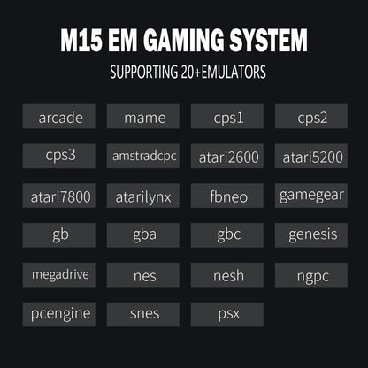 128G Game Stick M15 4K Video TV Game Console Wireless Gamepads Video Game 64G 40000+/50000+ Classic Arcade Games HD Two-player.