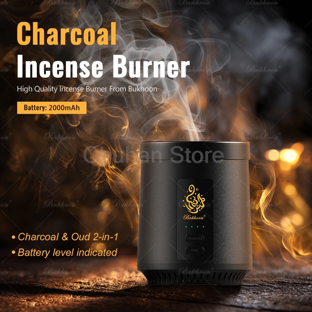 ChuHan Arabic Electric Aroma Diffuser Comb And Car Incense Burner 2 in 1 Rechargeable Portable USB Type C Environment Aromatizer.