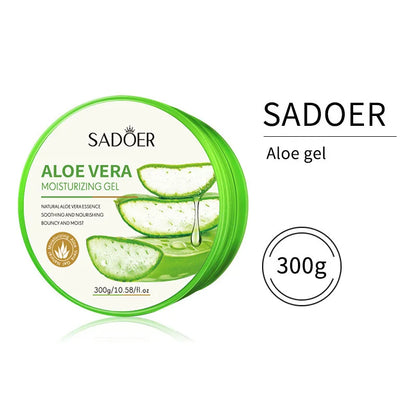 300g SADOER Aloe Vera Gel Creams Moisturizing Brightening Nourishing Firming Hydrating Face Cream Facial Skin Care Products.