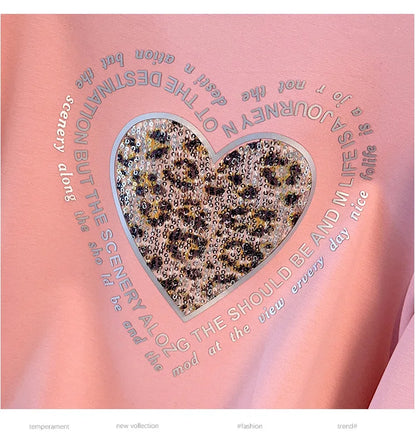 175 kg Übergröße Damen Büste 170 Frühling Winter Lose Rundhals Langarm Bedrucktes Sweatshirt Schwarz Rosa 5XL 6XL 7XL 8XL 9XL.