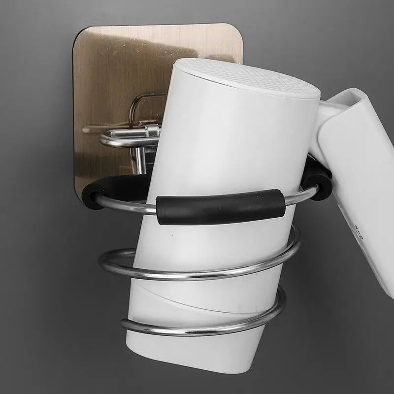 Bad Haar Trockner Halter Kostenloser Stanzen Haarpflege Werkzeuge Halter Klebstoff Wand Halterung Barber Salon Werkzeuge